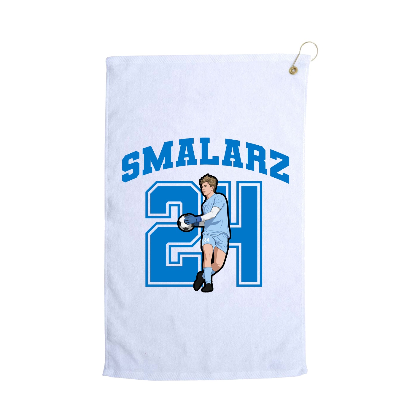 Golf Towel — Number in White