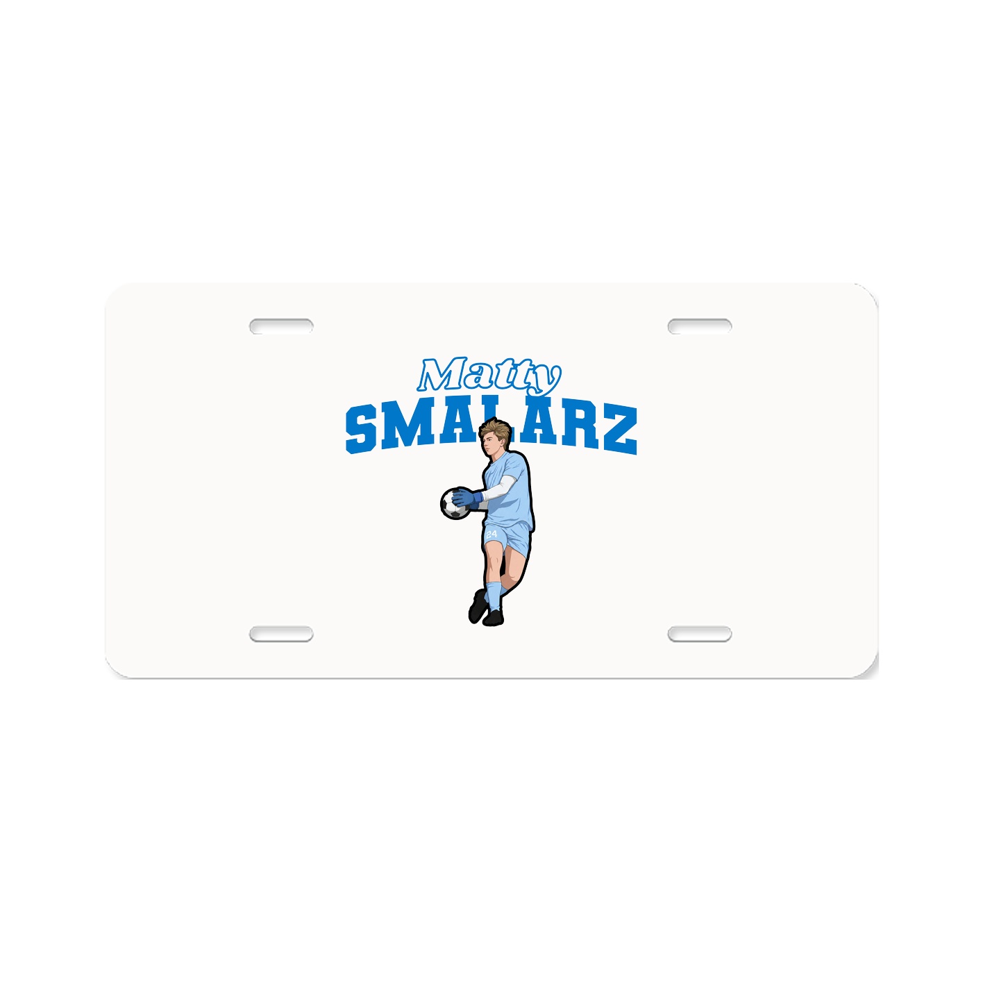 License Plate — Name Arch in Classic