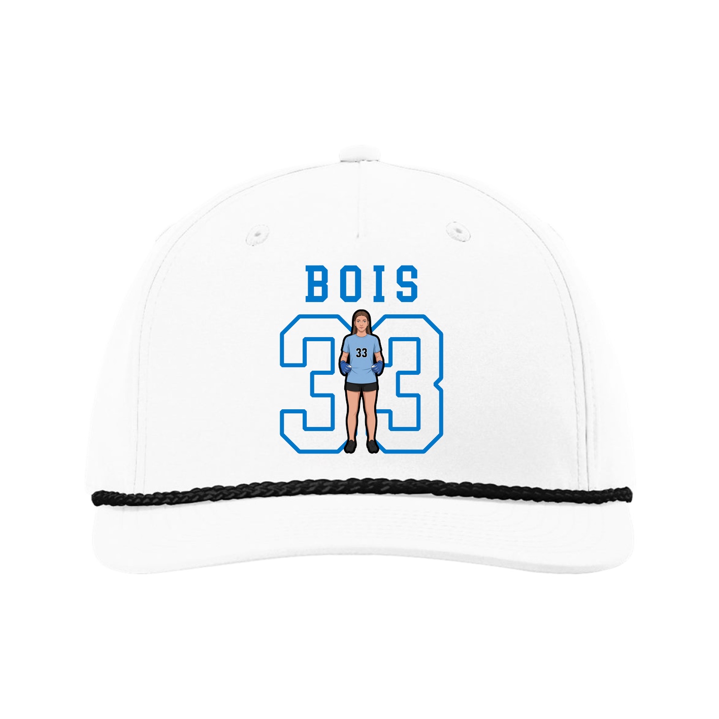 Five-Panel Classic Rope Cap — Shirsey in White