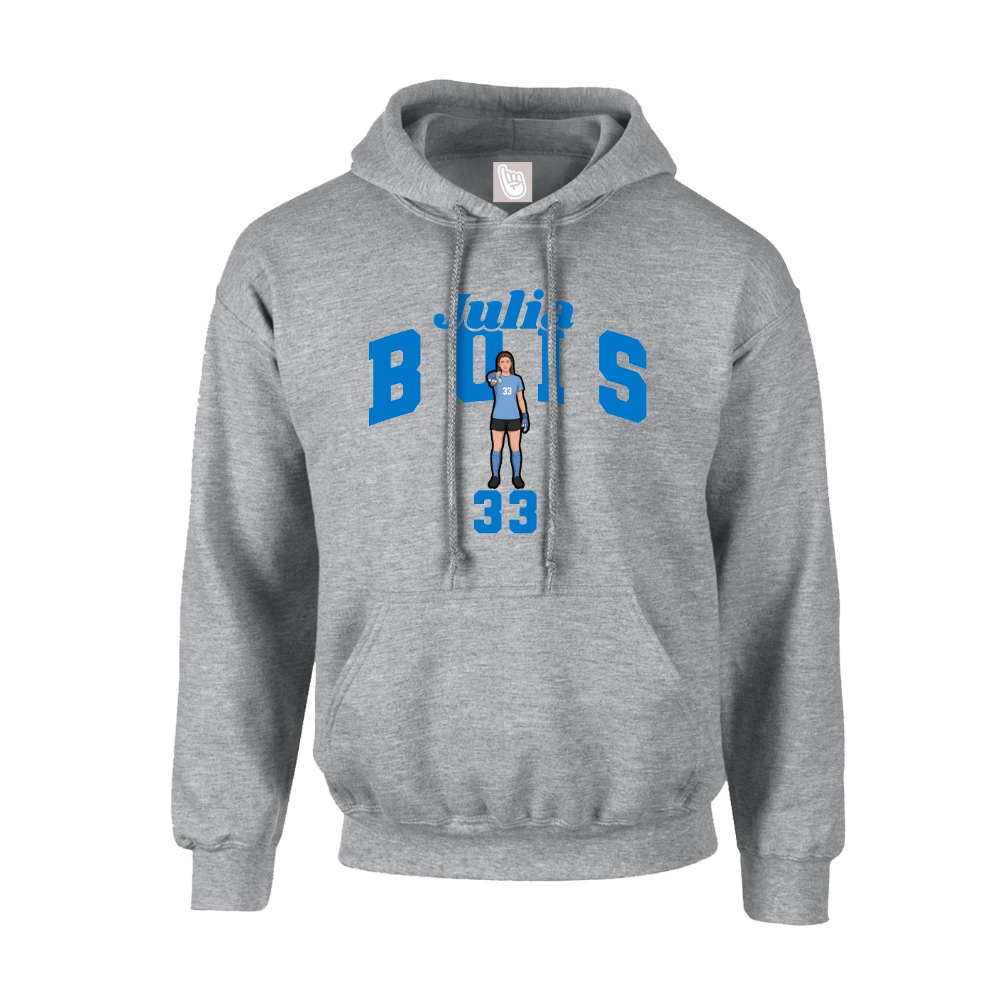 Hoodie — Signature Arch in Grey