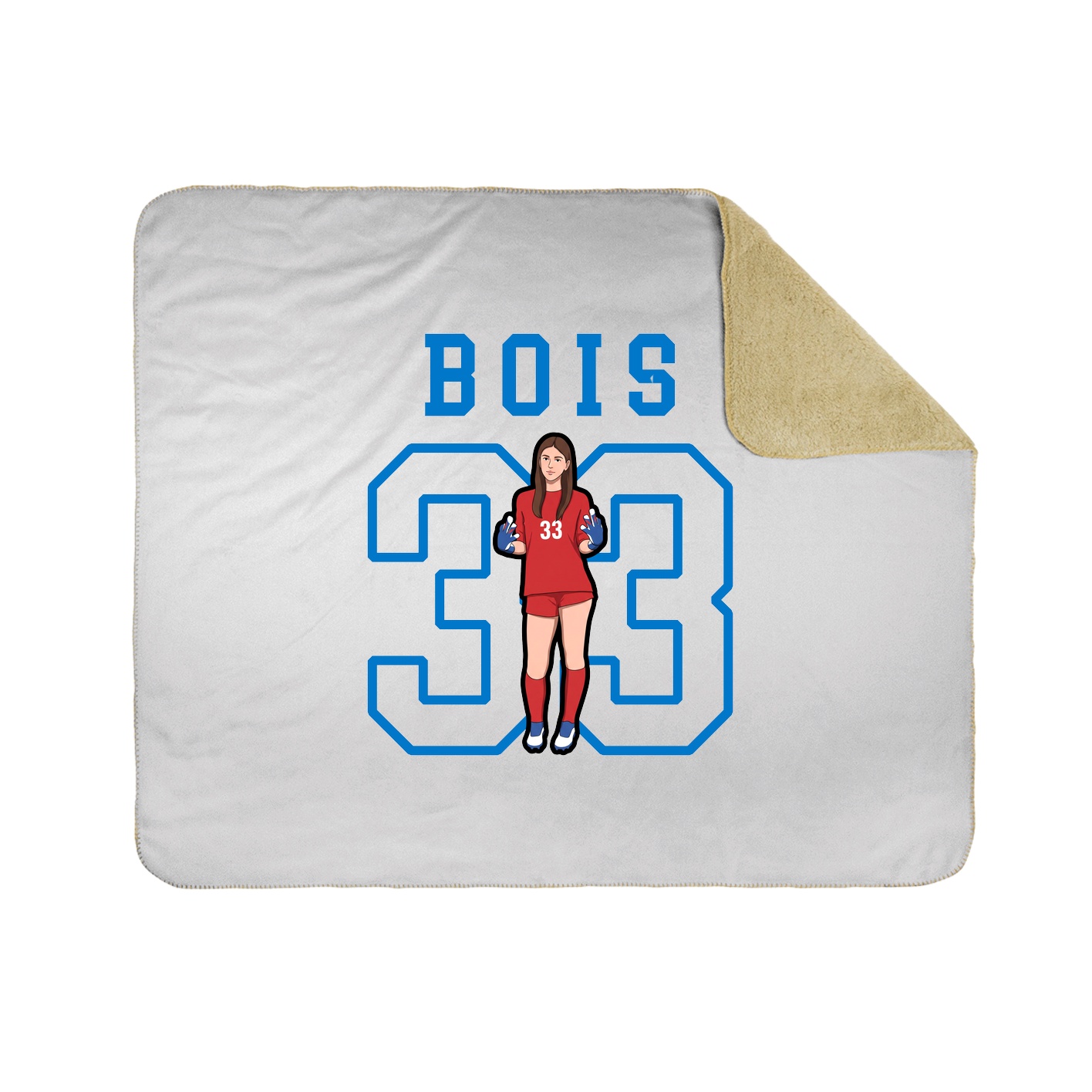 Throw Blanket — Shirsey in White