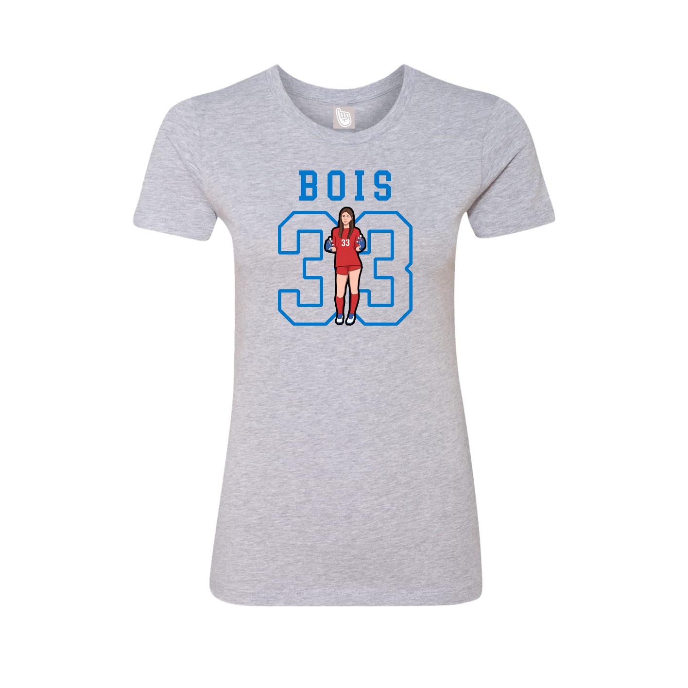 Fitted Women's Tee — Shirsey in Grey