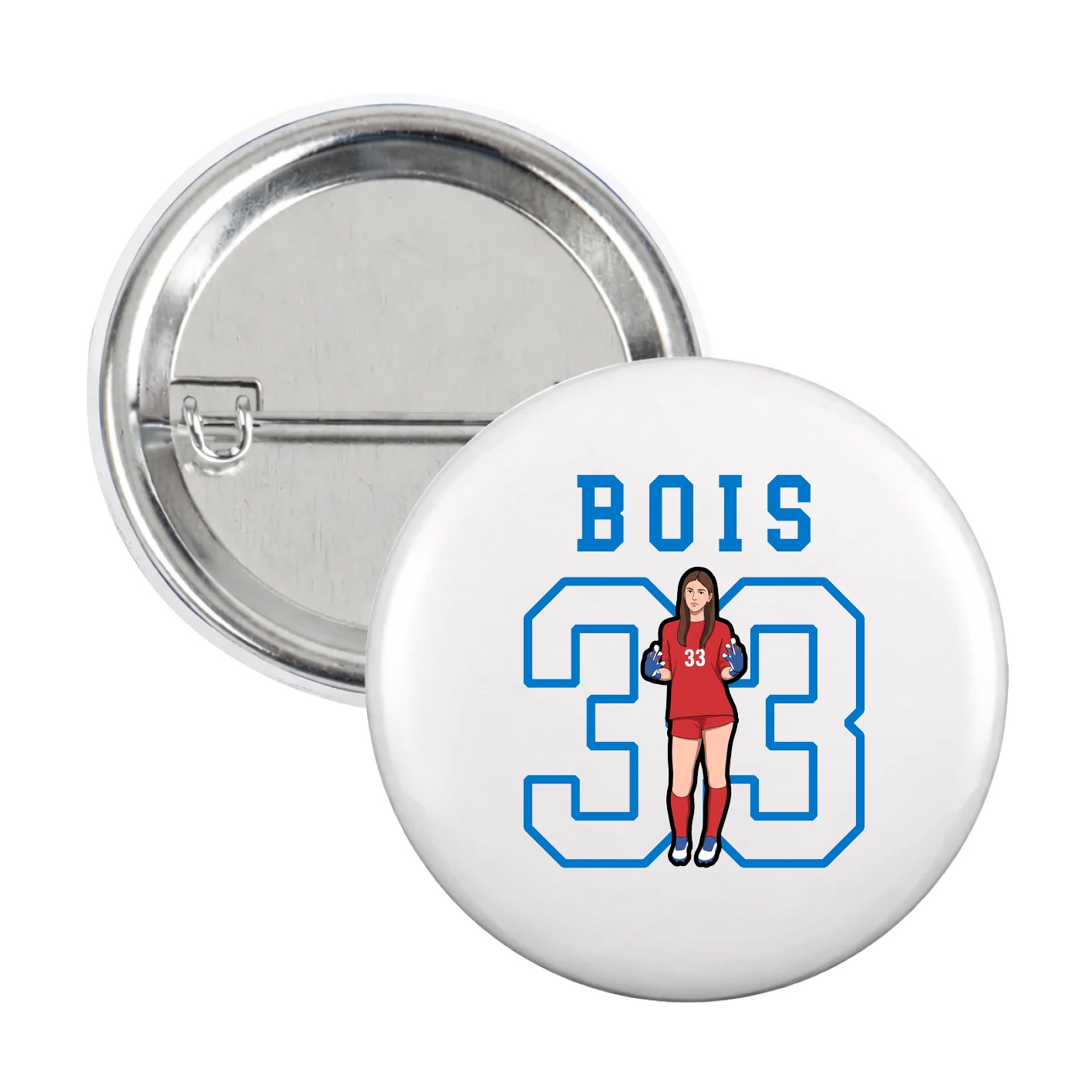 Game Day Button — Shirsey in White