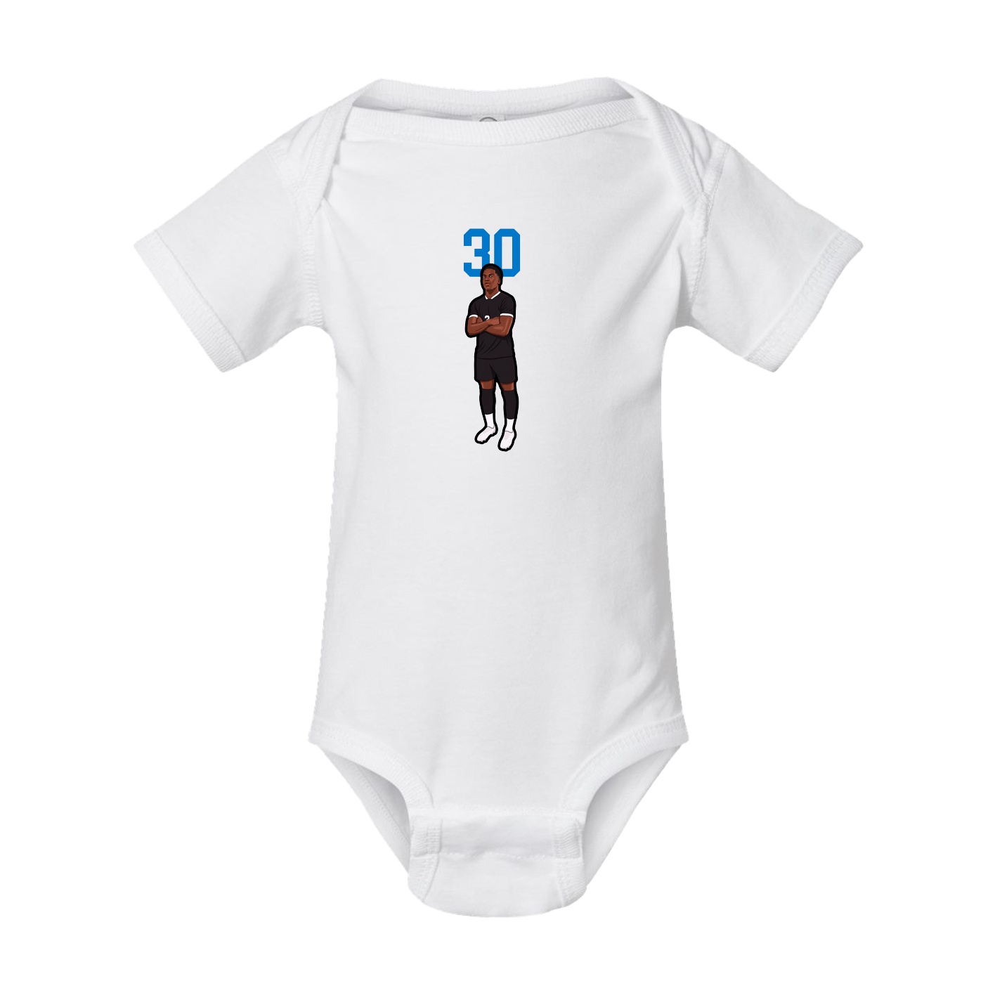 Baby Onesie — Number Top in White