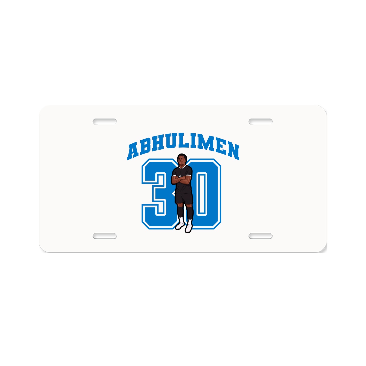 License Plate — Number in Classic