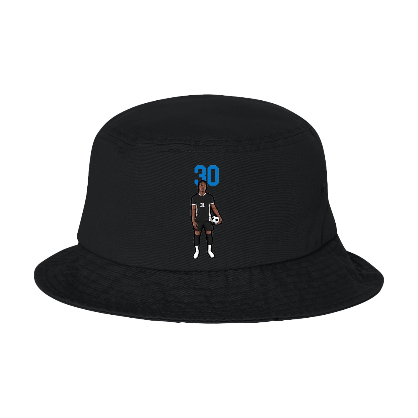 Bucket Cap — Number Top in Black