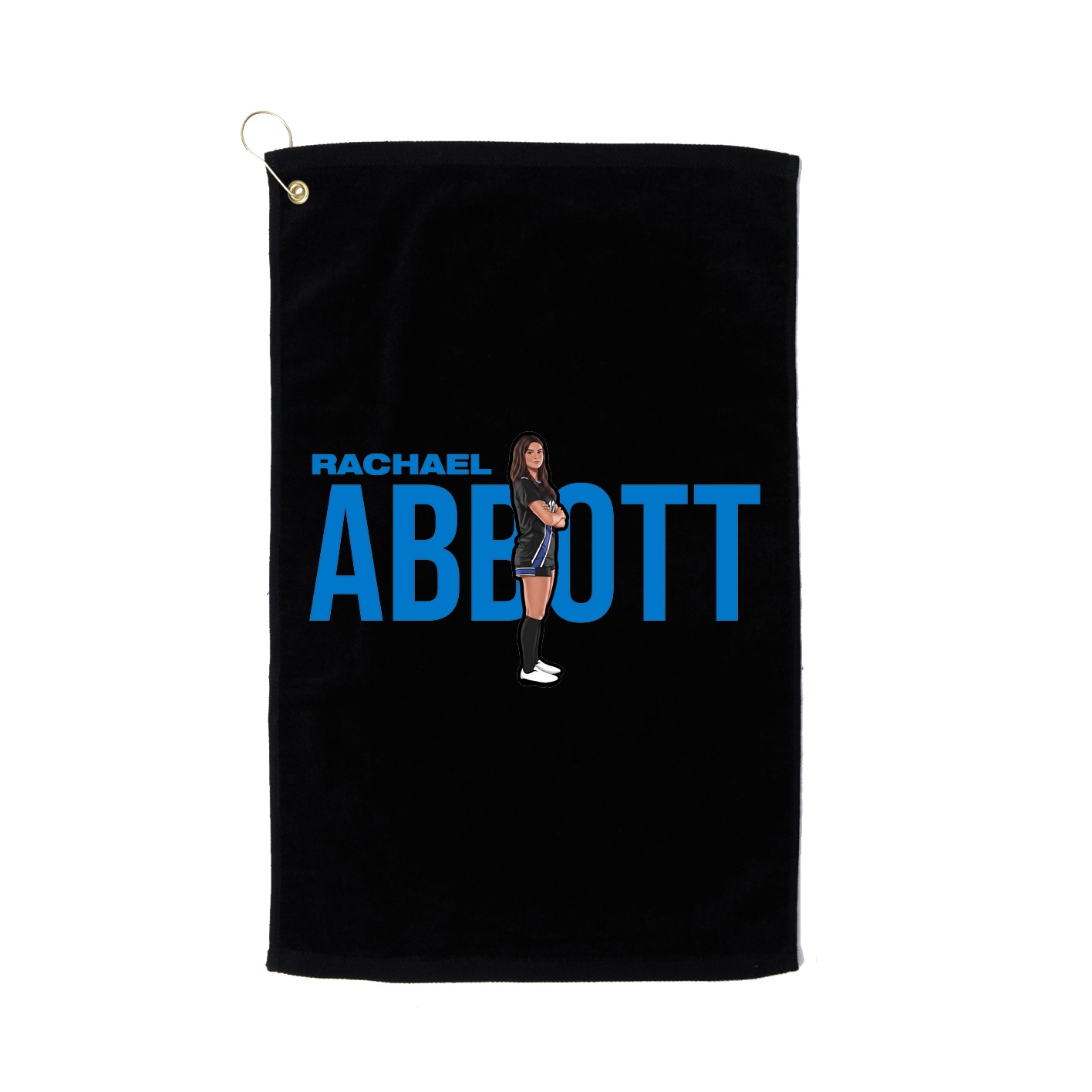 Golf Towel — Player Name in Black