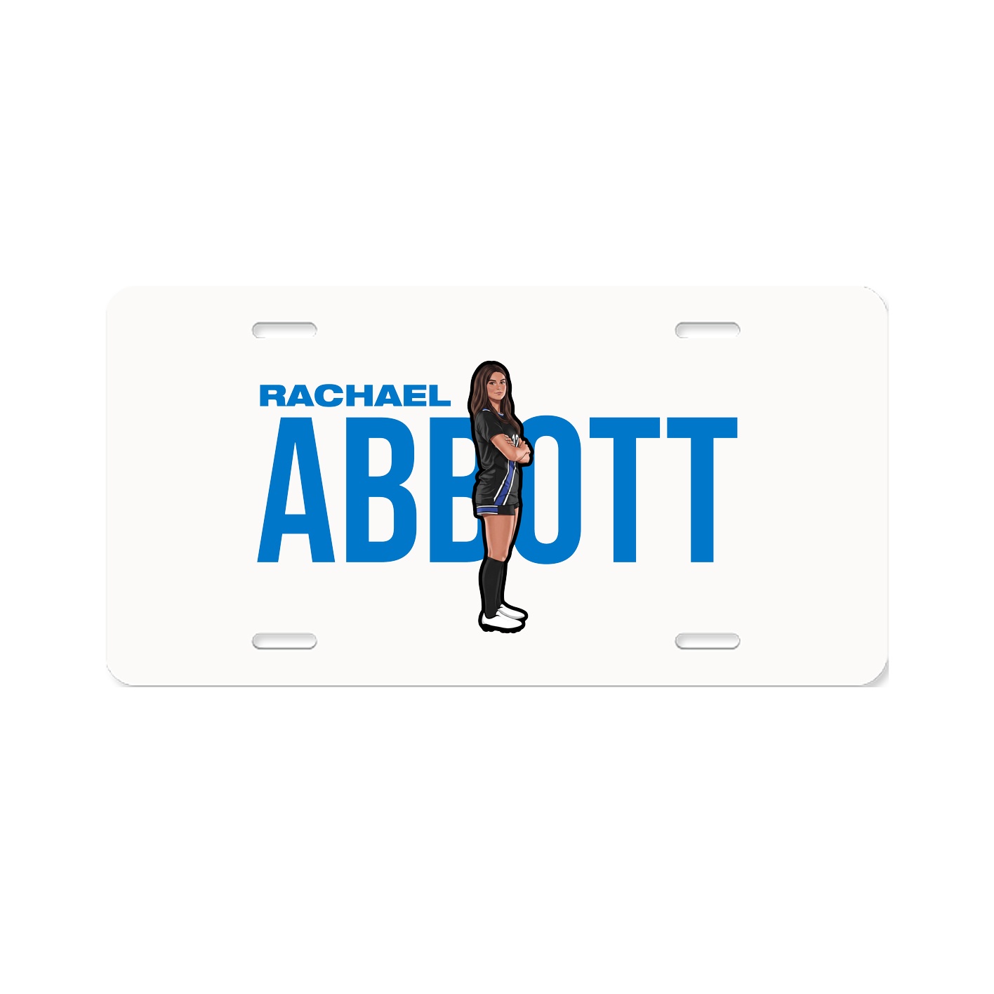 License Plate — Player Name in Classic