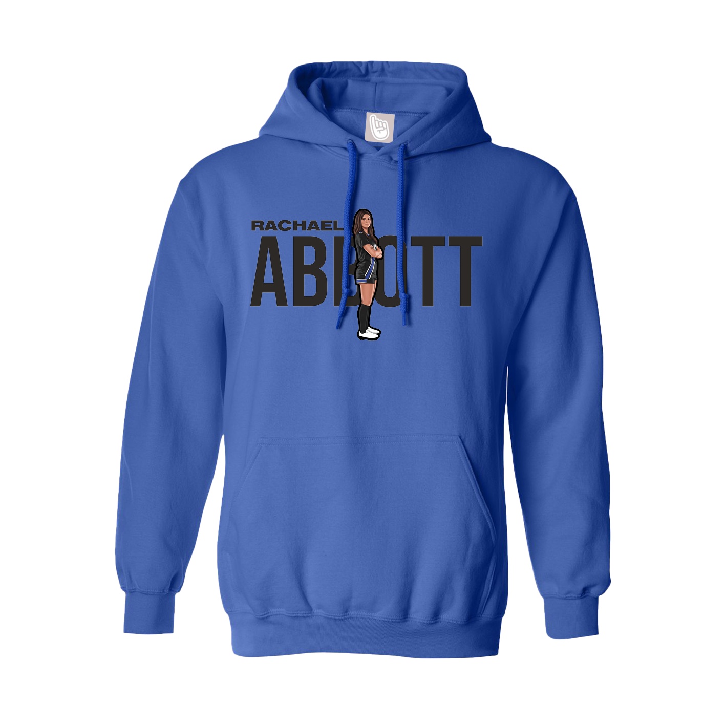 Youth Hoodie — Player Name in Royal