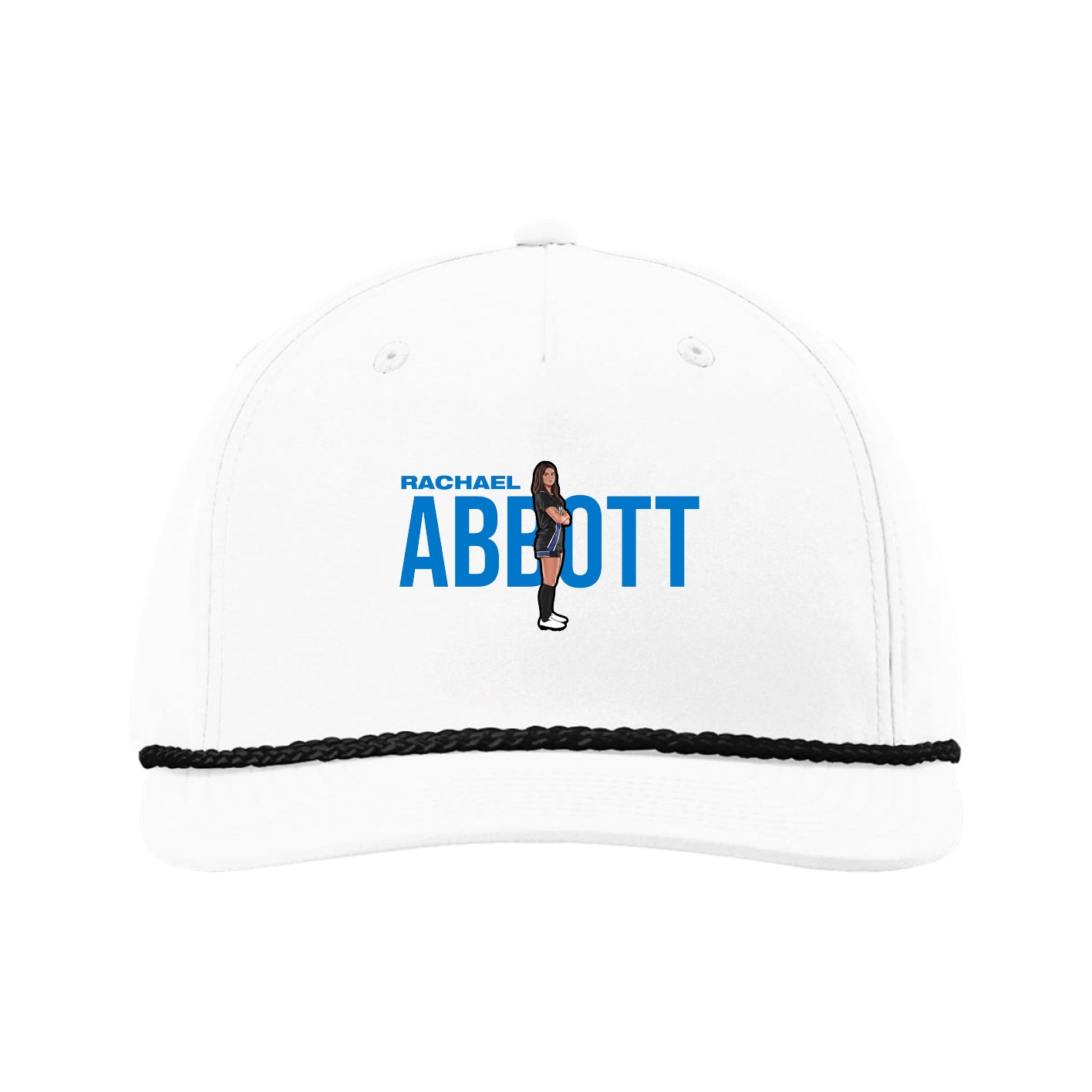 Five-Panel Classic Rope Cap — Player Name in White