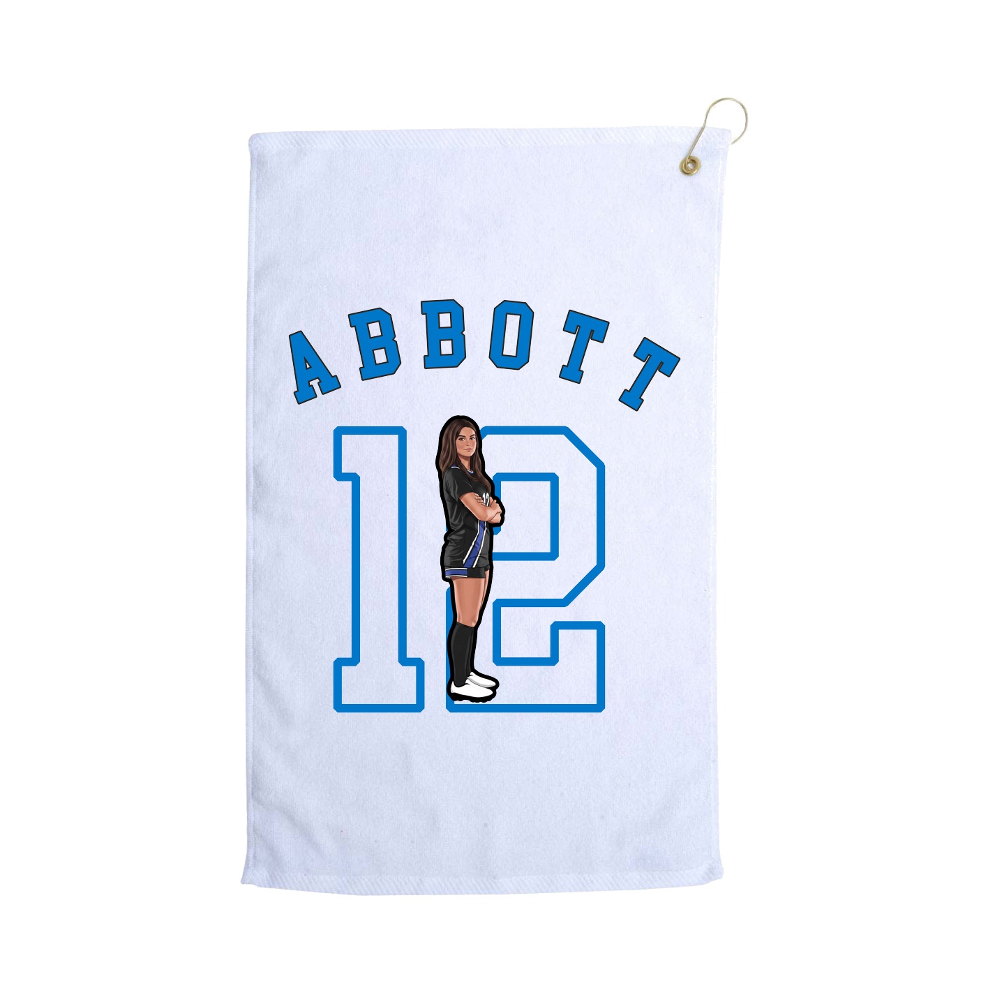 Golf Towel — Shirsey Arch in White