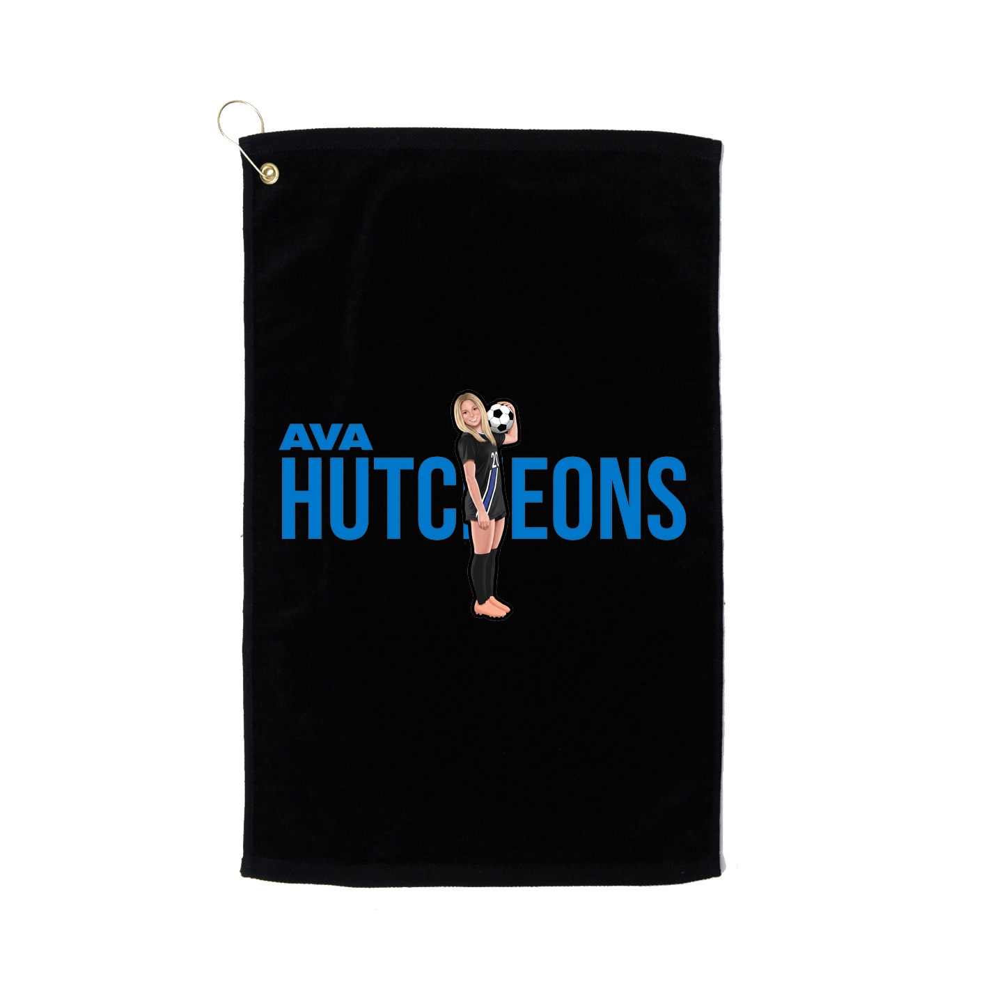 Golf Towel — Player Name in Black