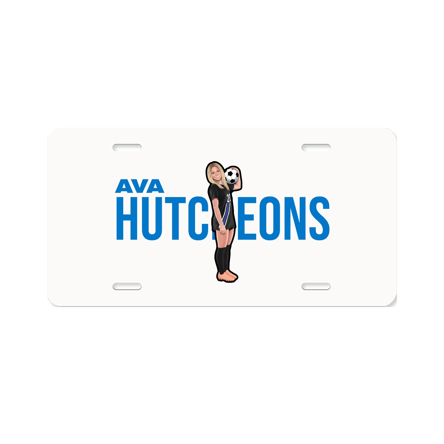 License Plate — Player Name in Classic