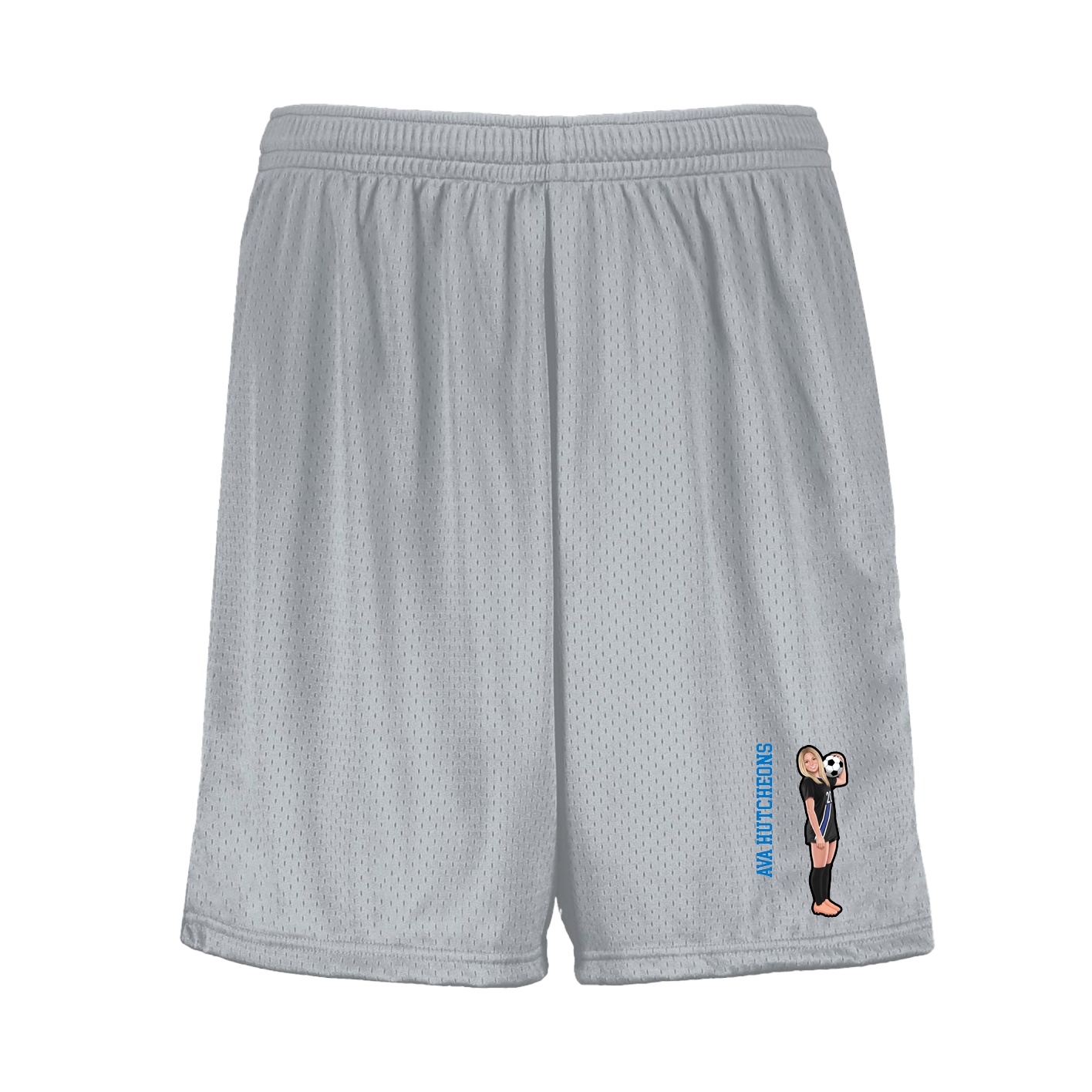 Shorts — Name Vertical in Silver