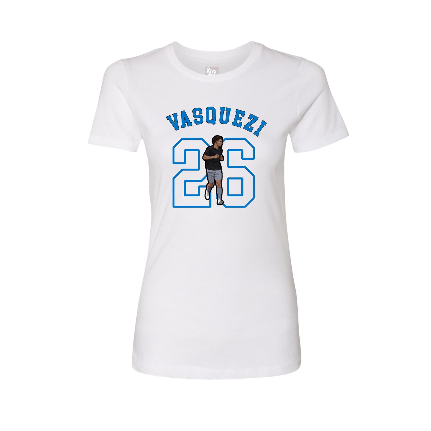 Fitted Women's Tee — Shirsey Arch in White