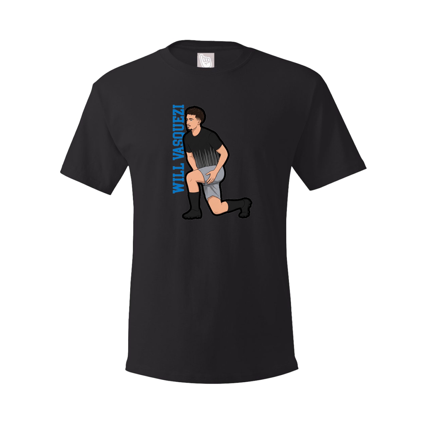 Youth Tee — Name Vertical in Black