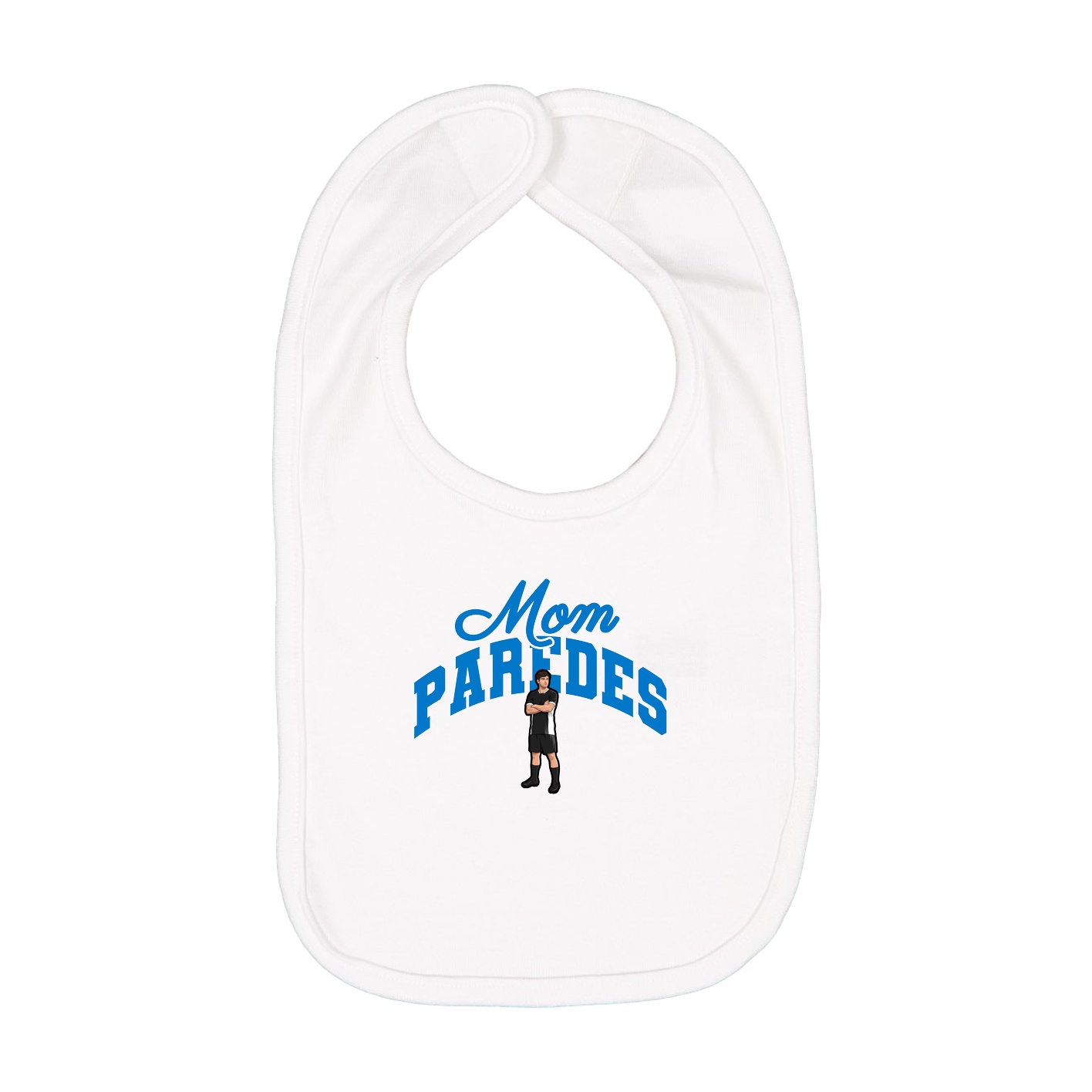 Infant Bib — Mothers Day Arch in White