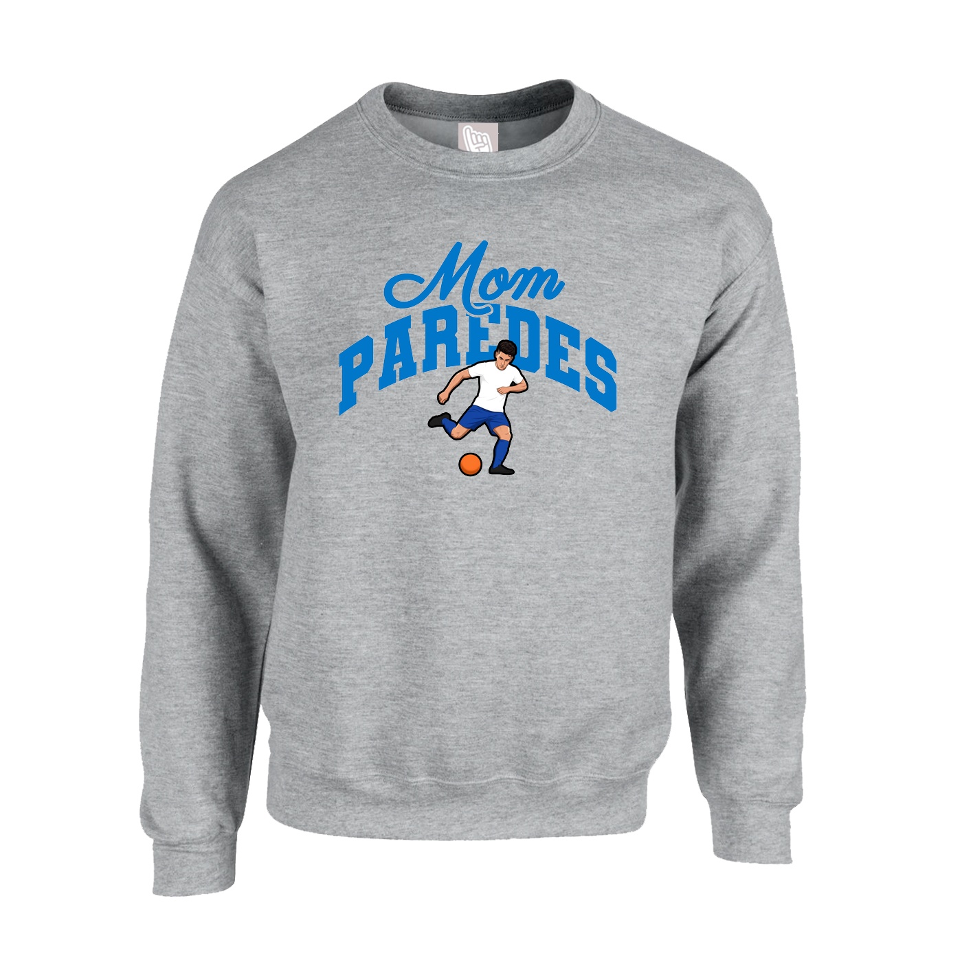 Fleece Crew — Mothers Day Arch in Grey