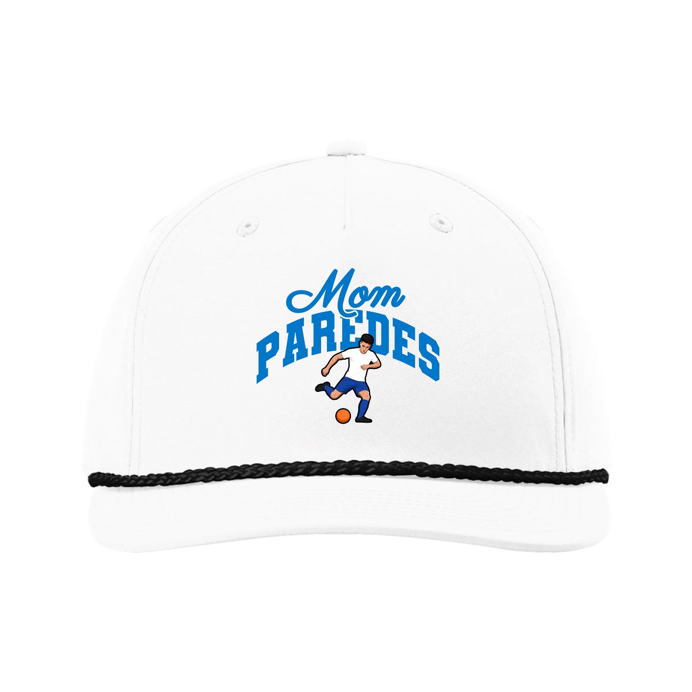 Five-Panel Classic Rope Cap — Mothers Day Arch in White