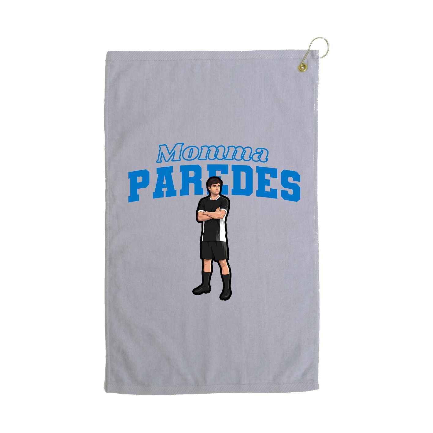 Golf Towel — Mothers Day Block in Grey