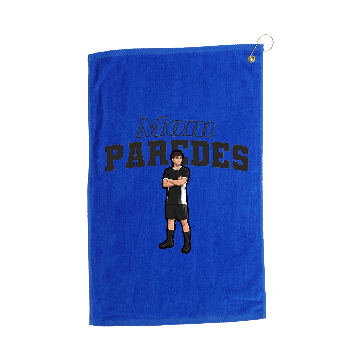 Golf Towel — Mothers Day Block in Royal