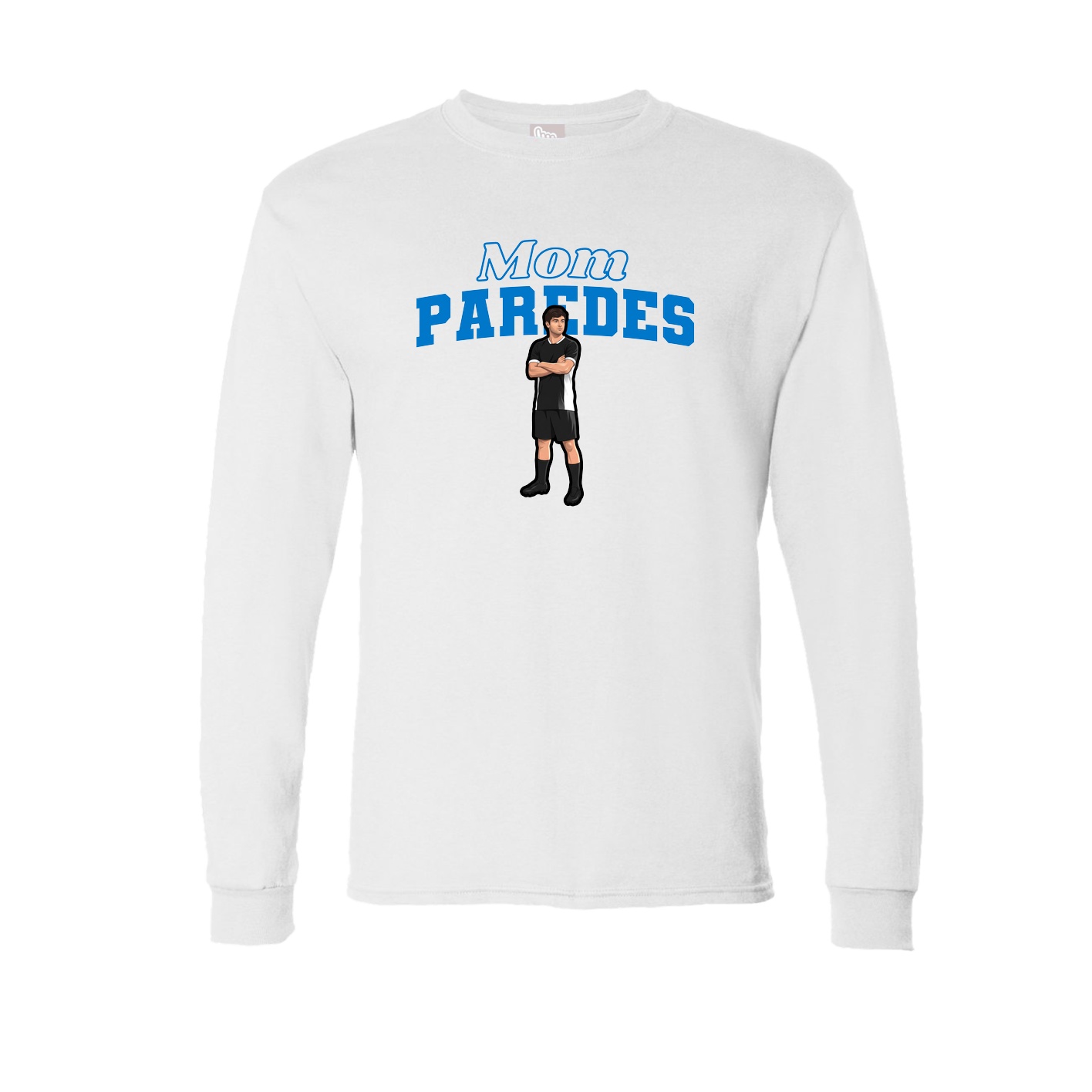 Long Sleeve Tee — Mothers Day Block in White