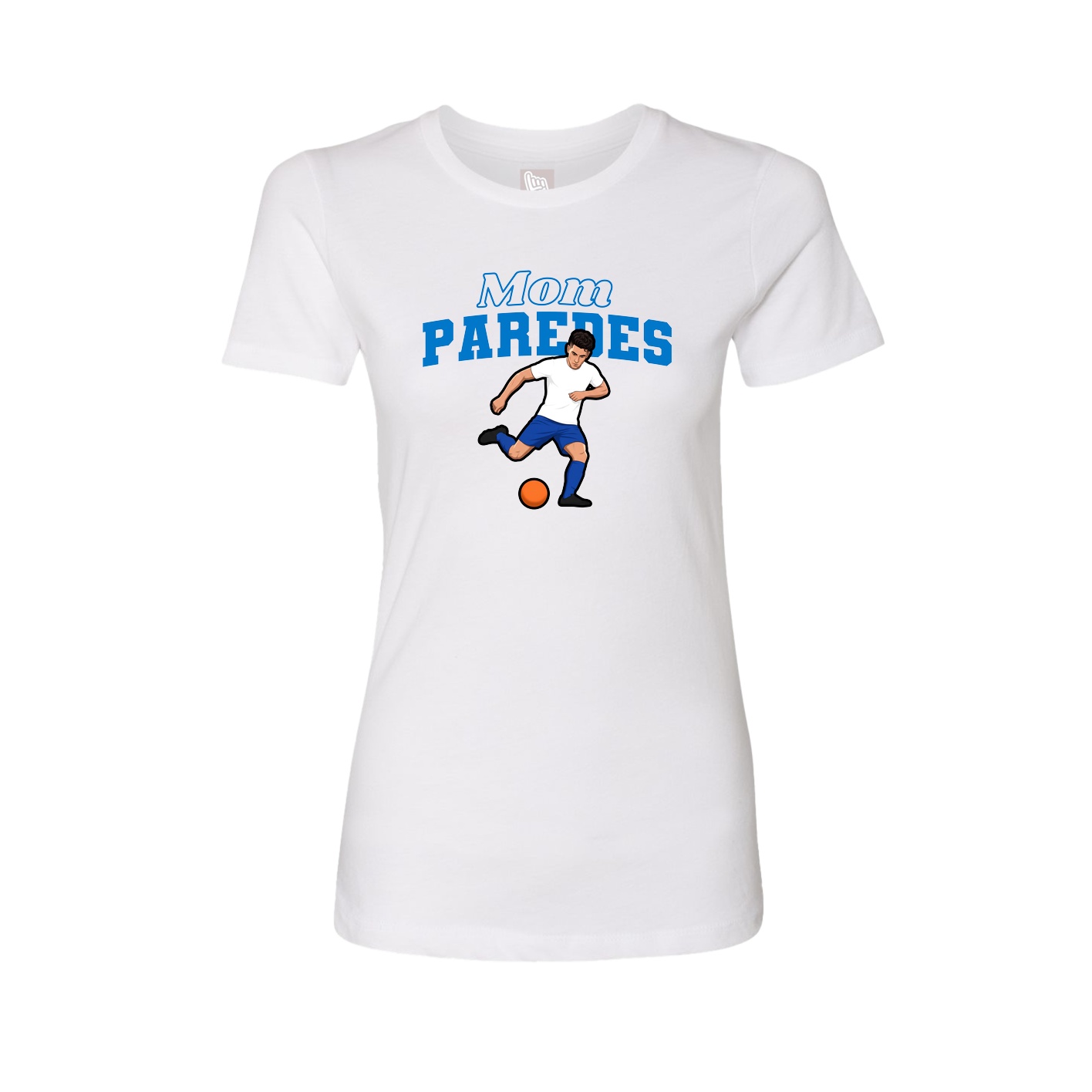 Womens Tee — Mothers Day Block in White