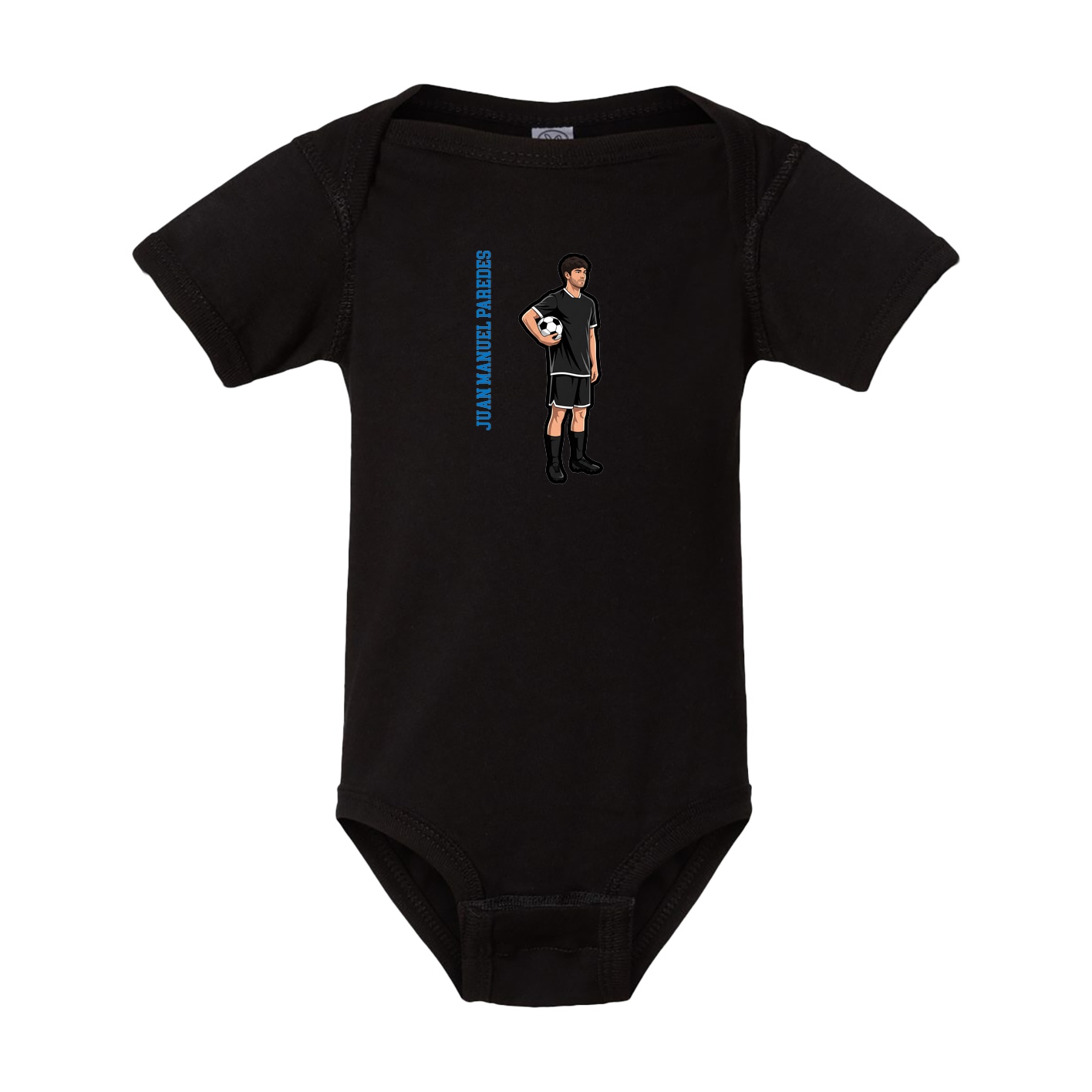 Baby Onesie — Name Vertical in Black