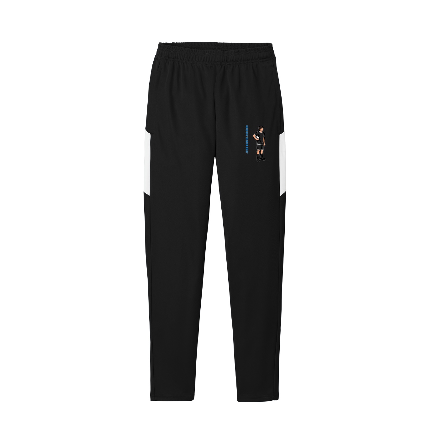 Team Travel Pant — Name Vertical in Black/White
