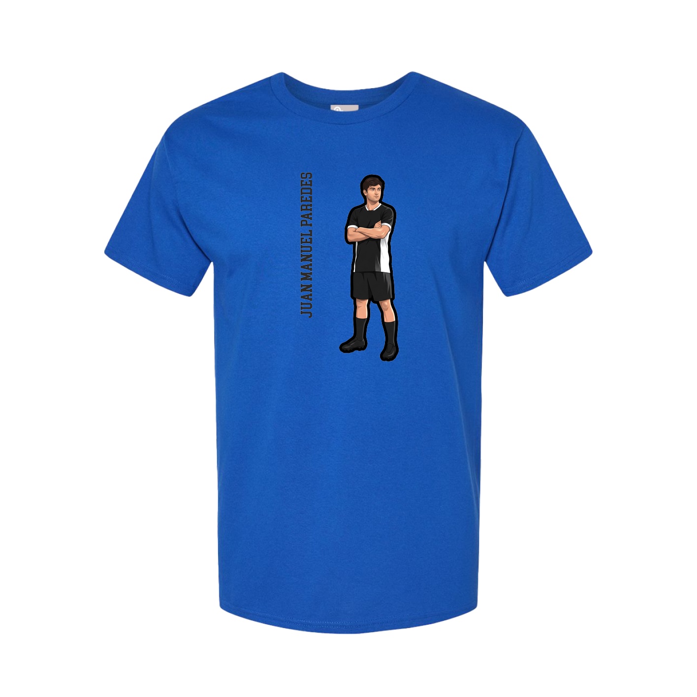 Youth Tee — Name Vertical in Royal