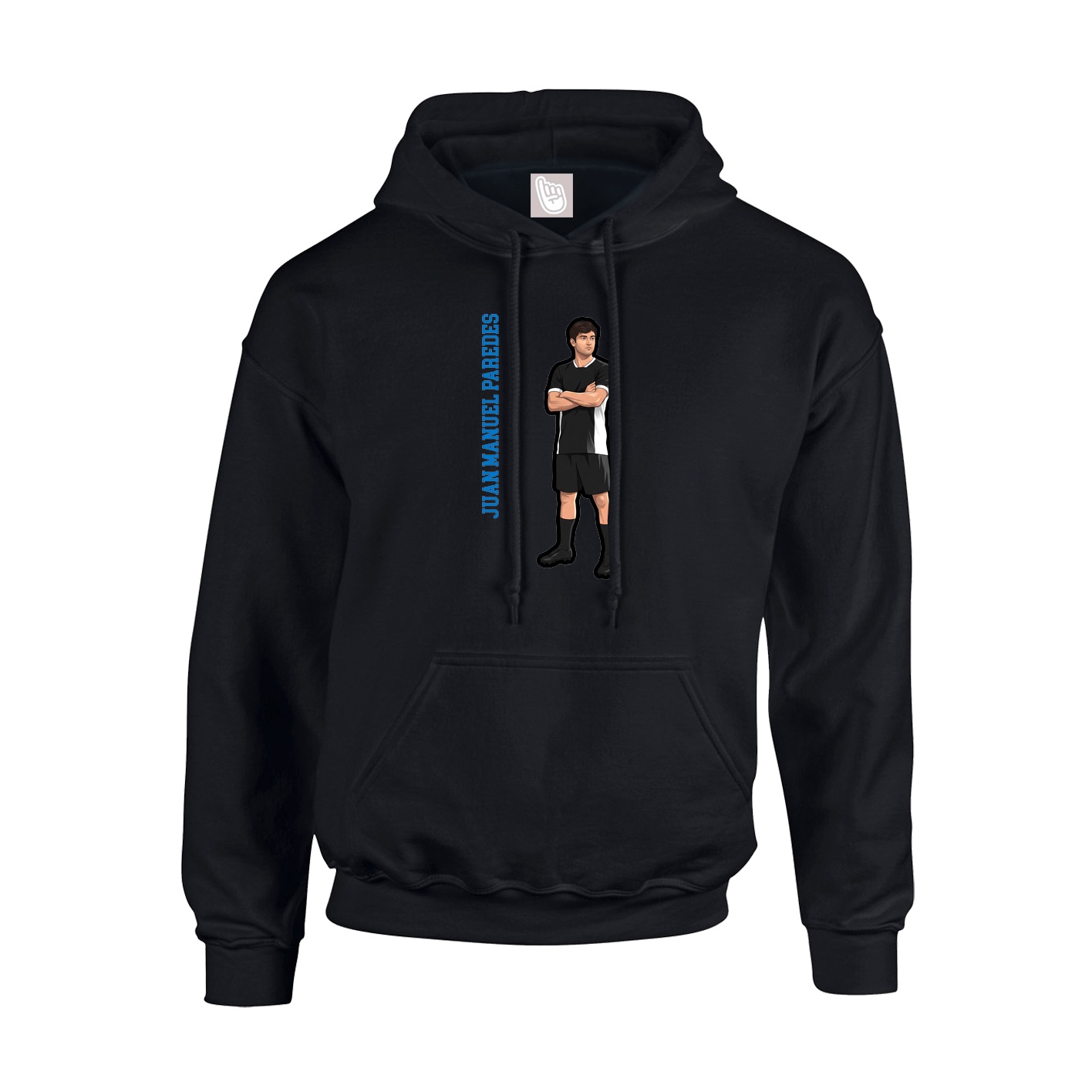 Youth Hoodie — Name Vertical in Black