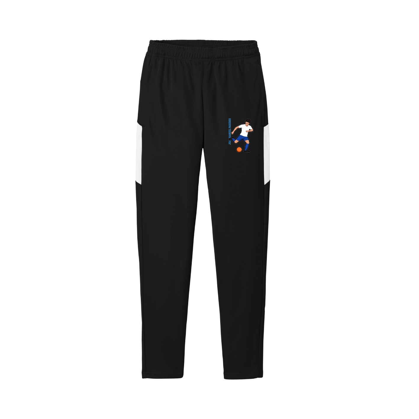Team Travel Pant — Name Vertical in Black/White