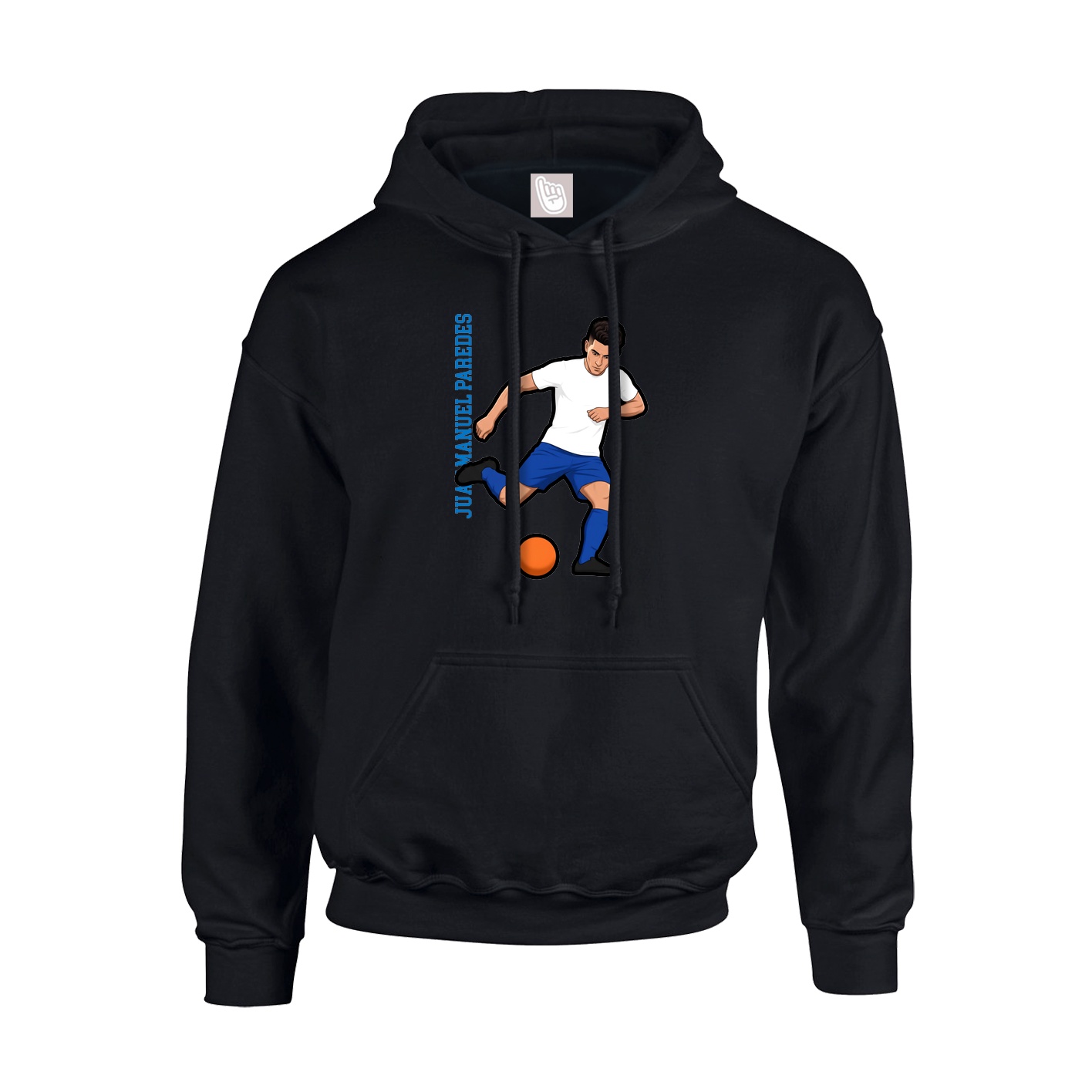 Youth Hoodie — Name Vertical in Black