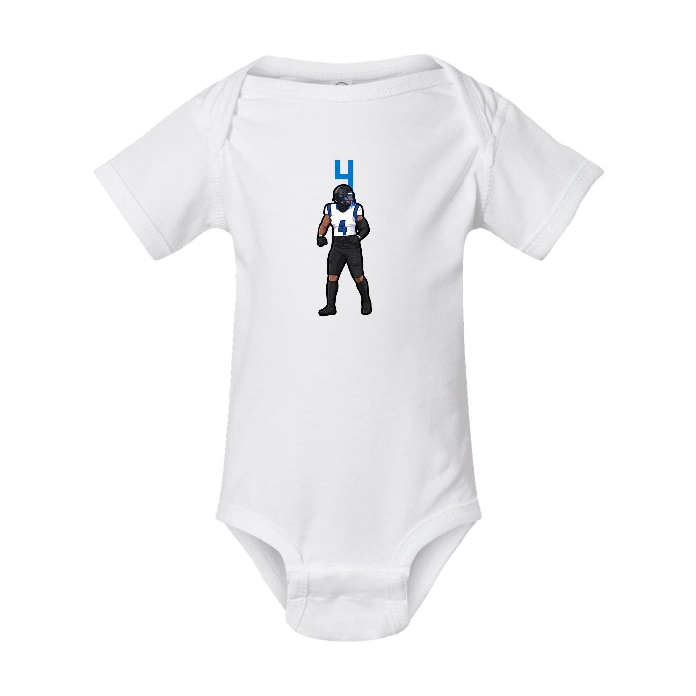 Baby Onesie — Number Top in White