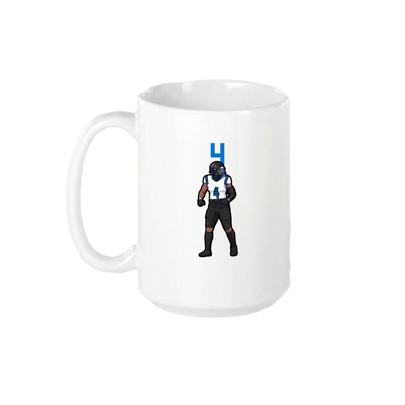 15oz Coffee Mug — Number Top in White