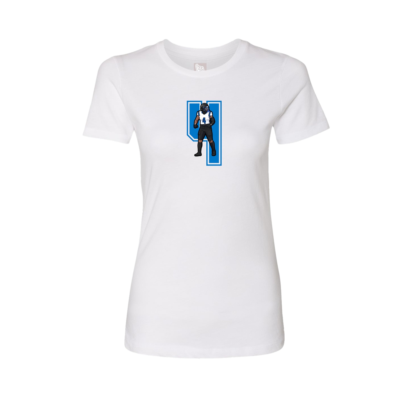 Womens Tee — Number in White
