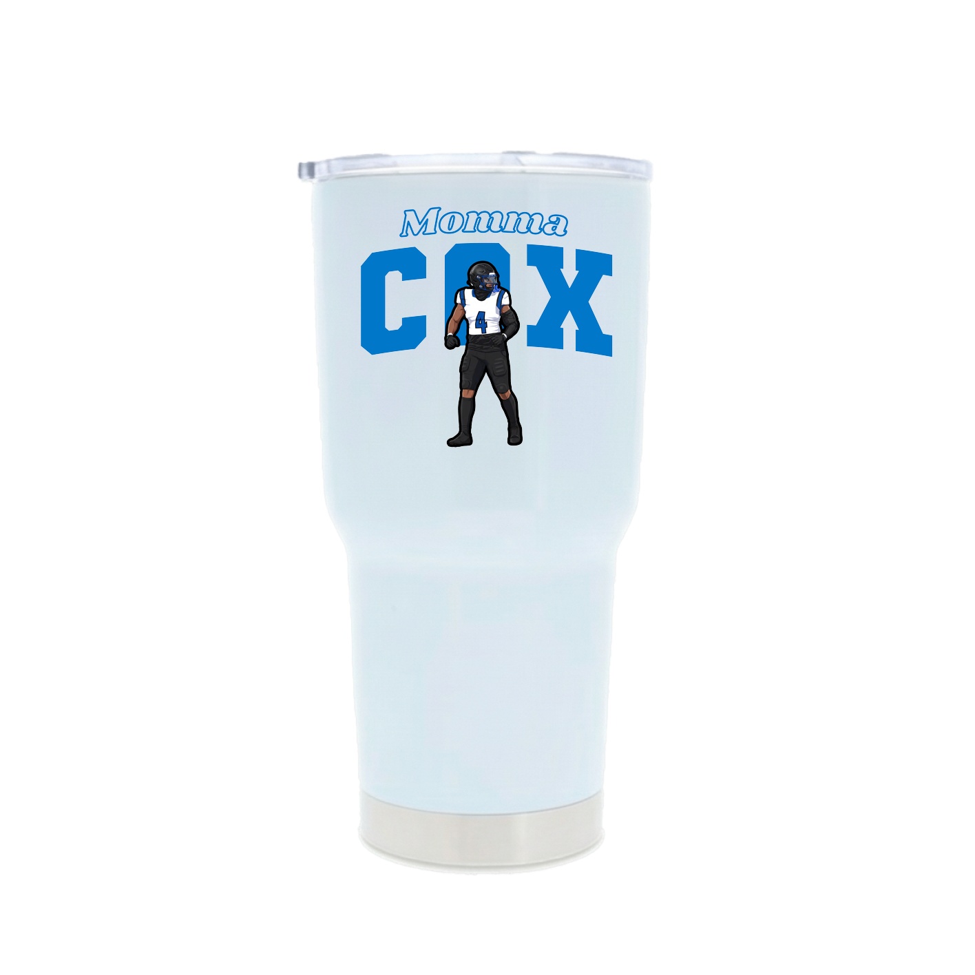 30oz Stainless Steel Tumbler — Mothers Day Block in White