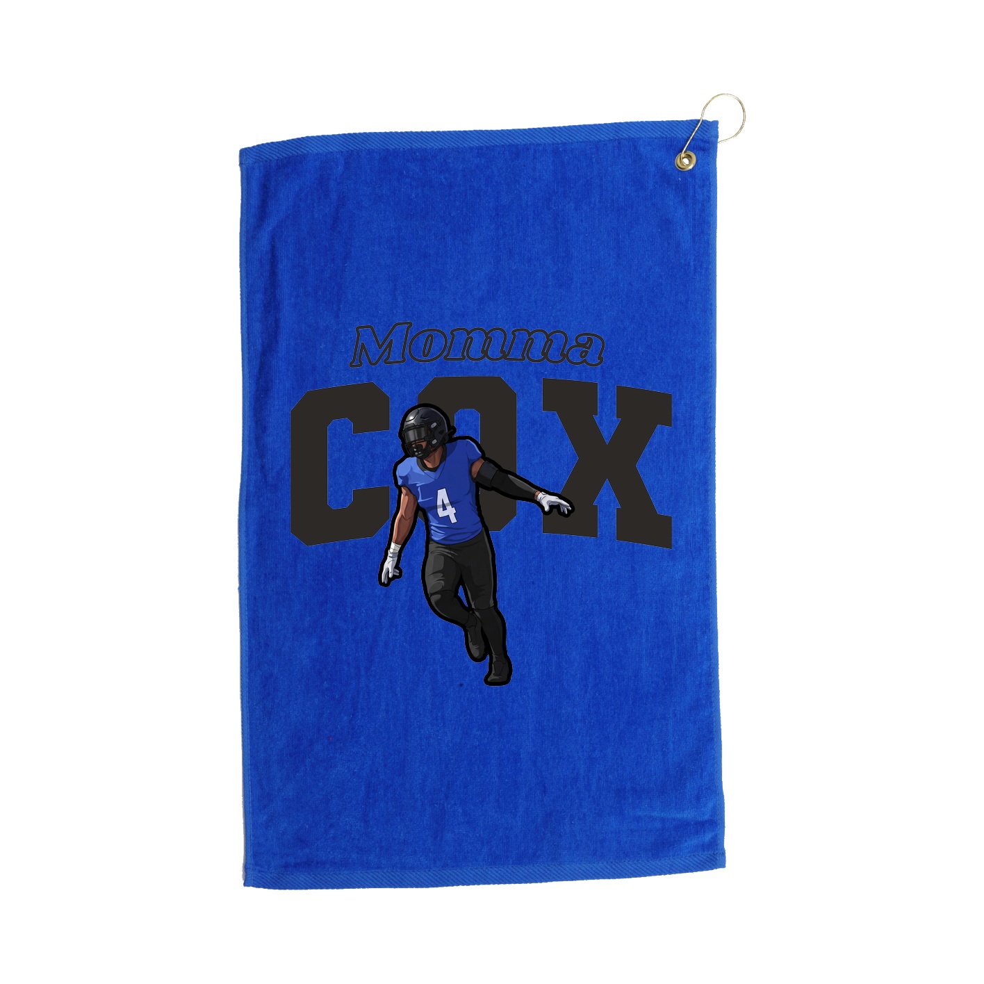Golf Towel — Mothers Day Block in Royal