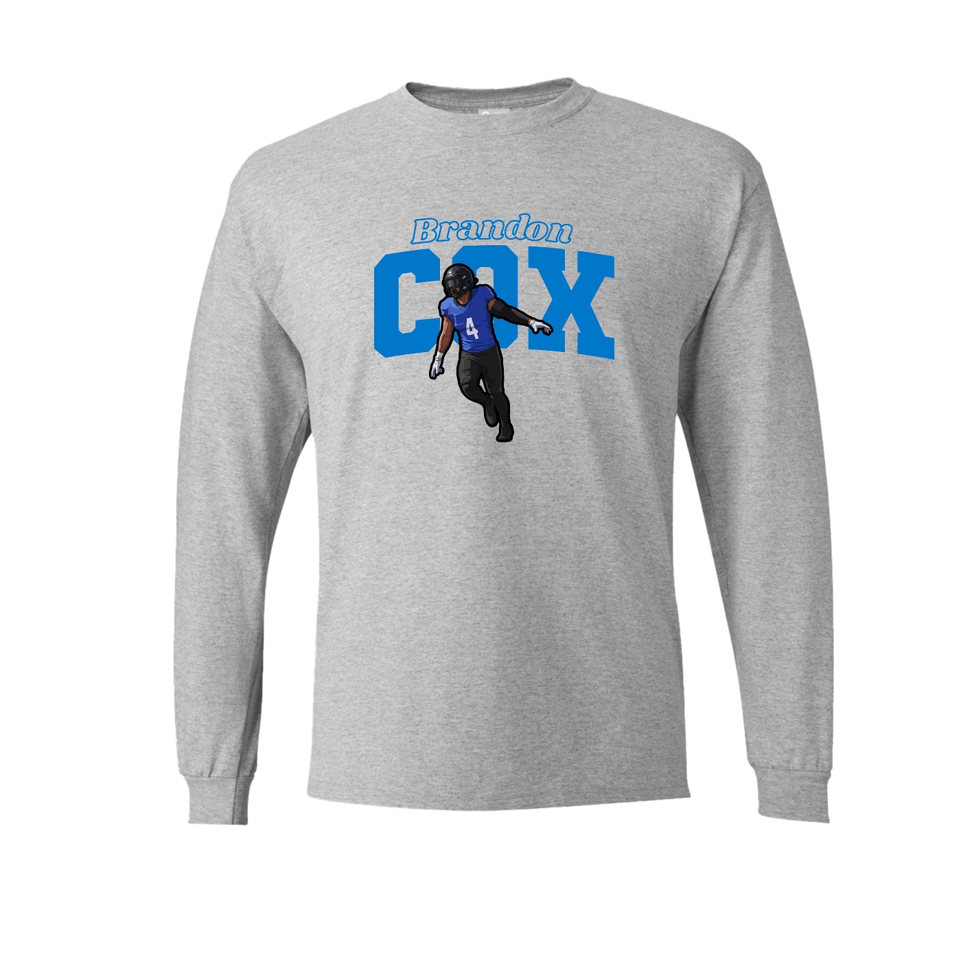 Long Sleeve Tee — Name Arch in Grey