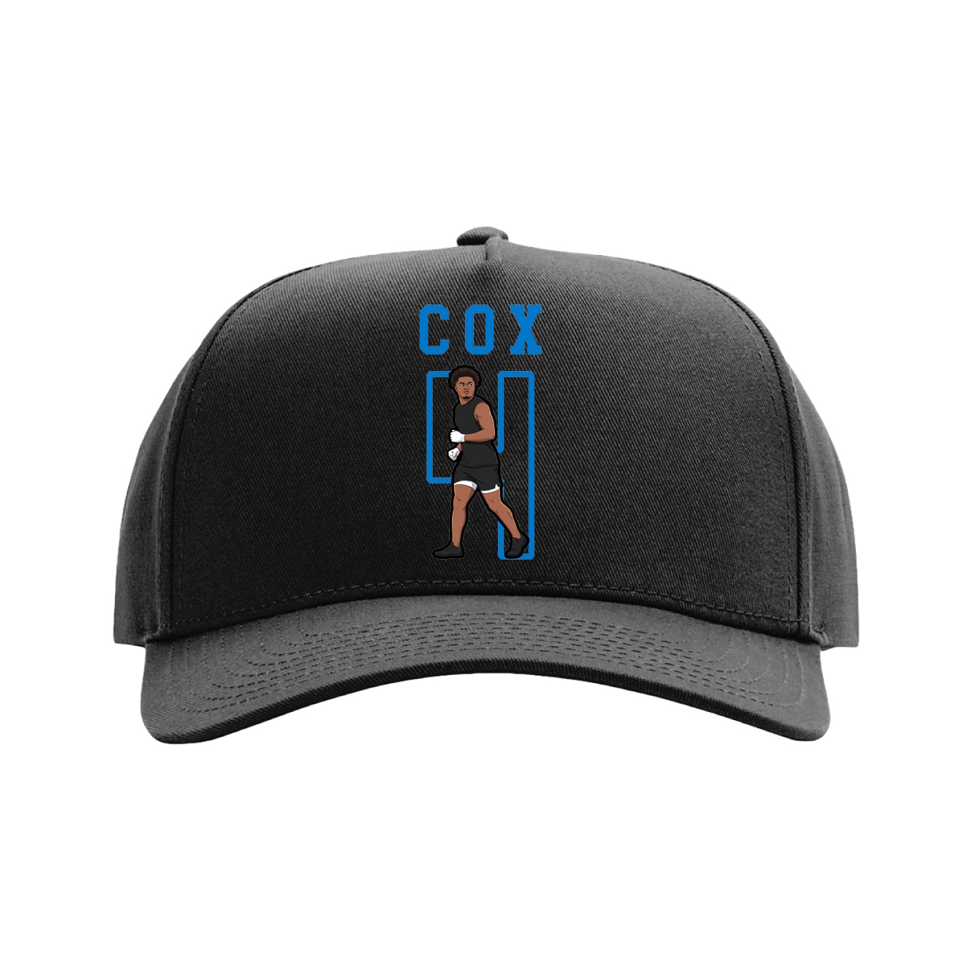 Full Fabric Five-Panel Champ Cap — Shirsey in Black