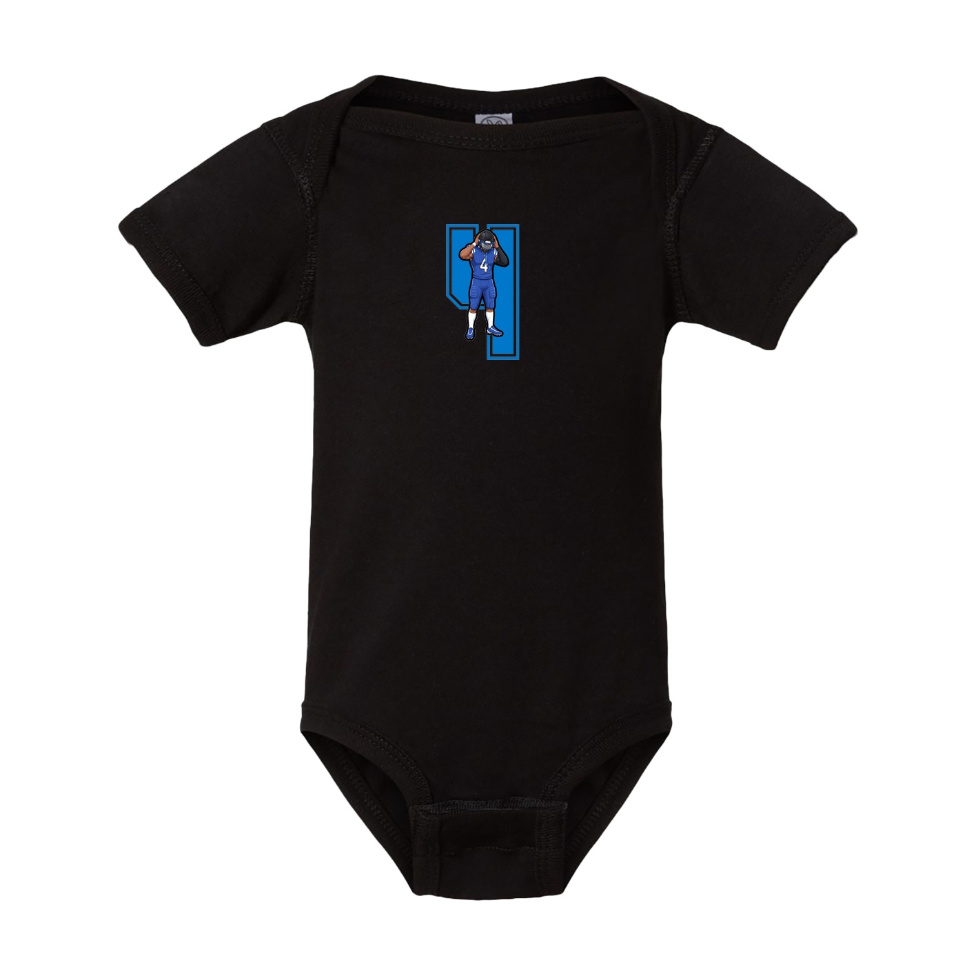 Baby Onesie — Number in Black