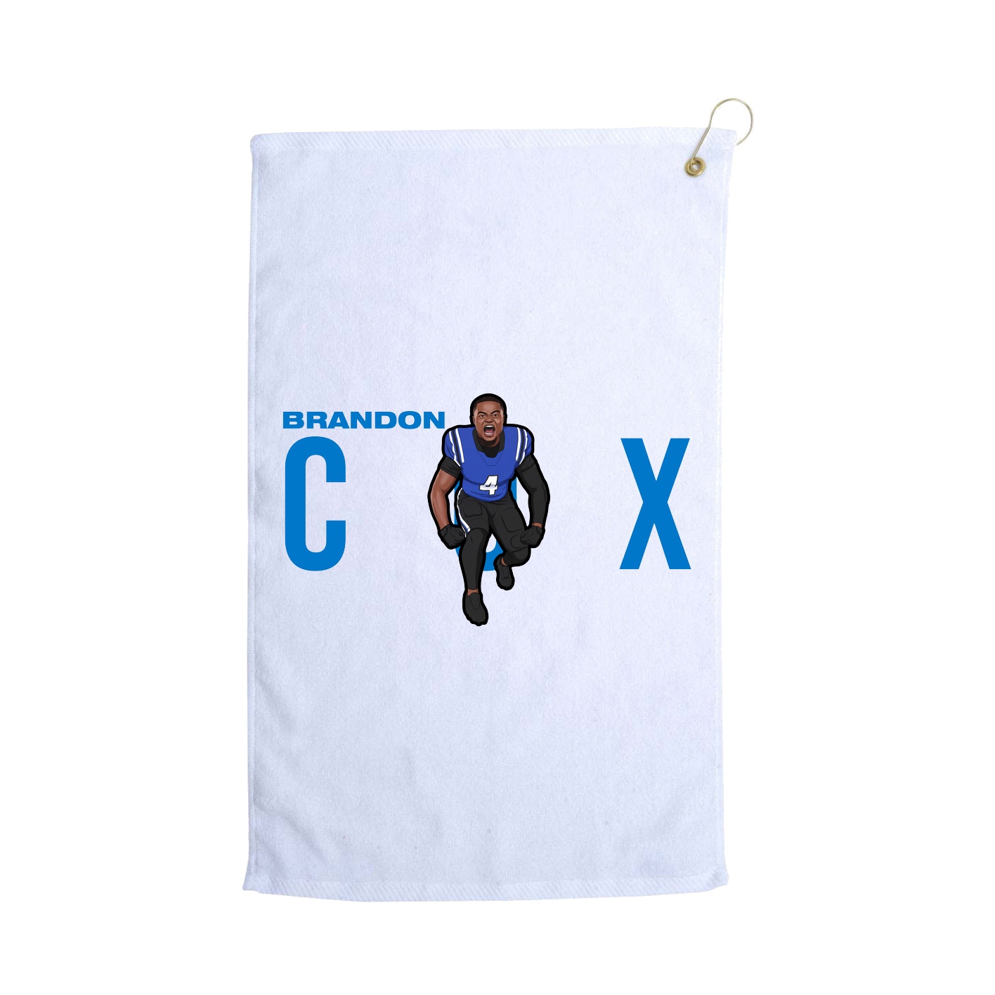 Golf Towel — Player Name in White