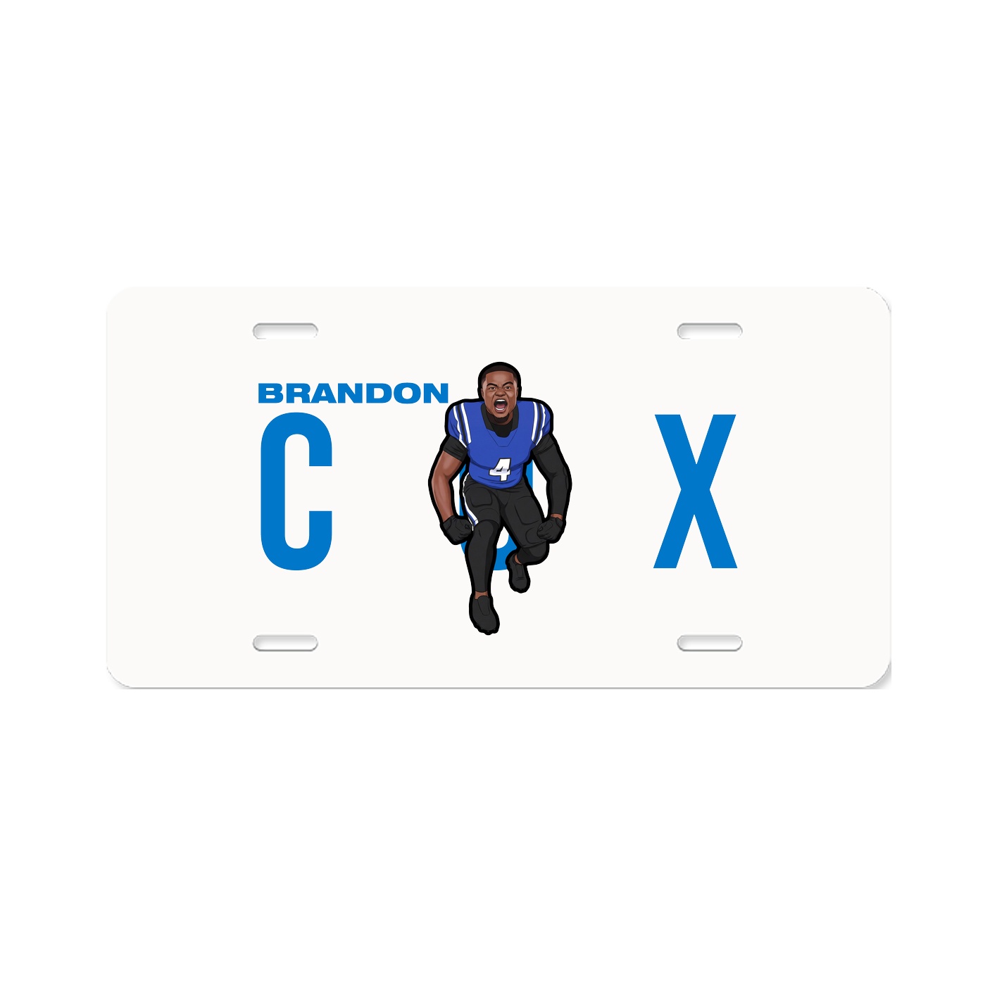 License Plate — Player Name in Classic