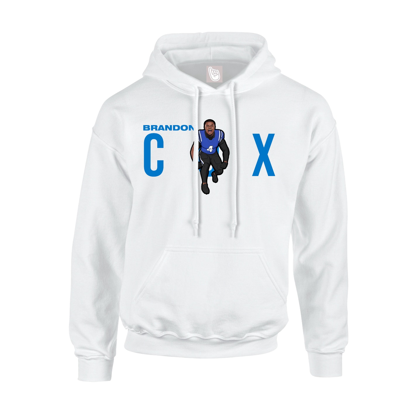 Youth Hoodie — Player Name in White