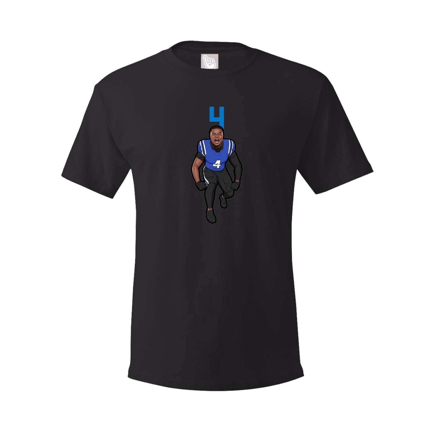 Youth Tee — Number Top in Black