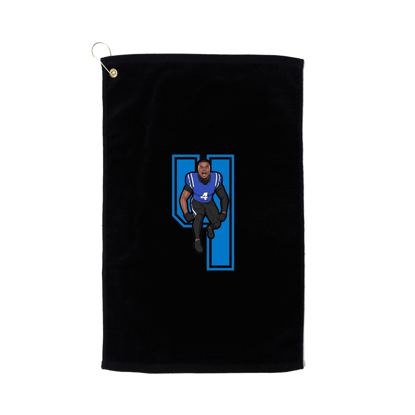 Golf Towel — Number in Black