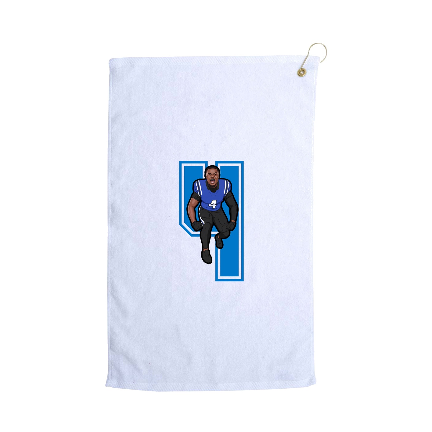 Golf Towel — Number in White