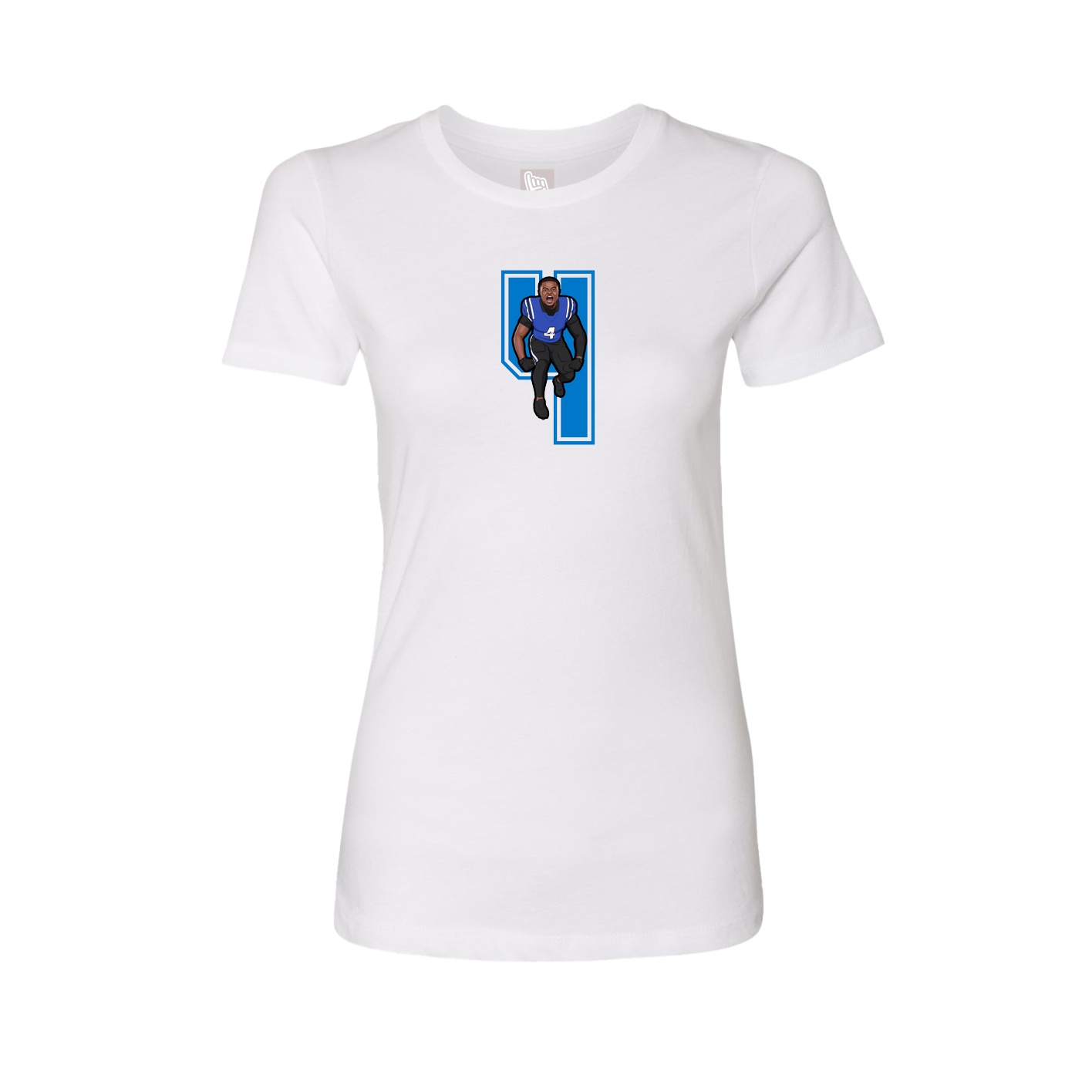 Womens Tee — Number in White