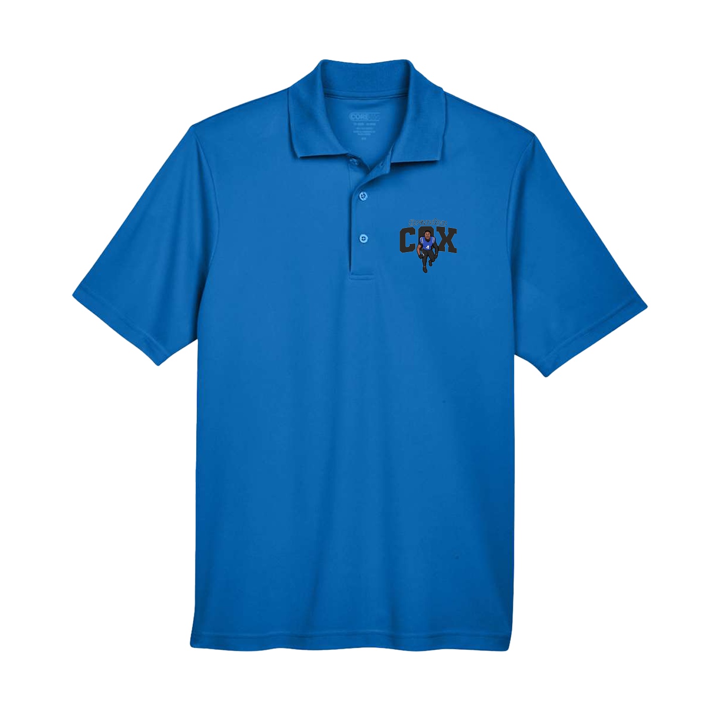 Performance Polo — Name Arch in Royal