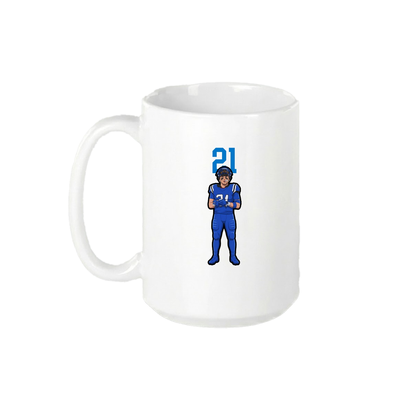 15oz Coffee Mug — Number Top in White